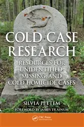 Book cover of Cold Case Research Resources for Unidentified, Missing, and Cold Homicide Cases by Silvia Pettem
