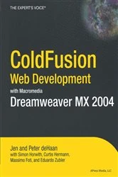 Book cover of ColdFusion Web Development with Macromedia Dreamweaver MX 2004 by Peter de Haan