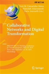 Book cover of Collaborative Networks and Digital Transformation by Luis M. Camarinha-Matos