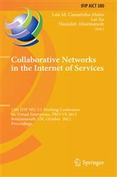 Book cover of Collaborative Networks in the Internet of Services by Luis M. Camarinha-Matos