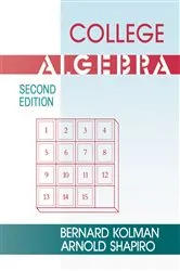 Book cover of College Algebra (2nd ed.) by Unknown
