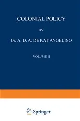 Book cover of Colonial Policy by A.D.A. Kat Angelino