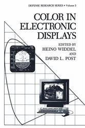 Book cover of Color in Electronic Displays by Heino Widdel