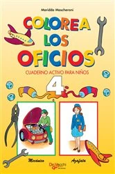 Book cover of Colorea los oficios 4 by Maridda Mascheroni