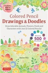 Book cover of Colored Pencil Drawings & Doodles by Atelier RiLi