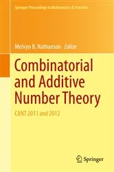 Book cover of Combinatorial and Additive Number Theory by Melvyn B. Nathanson