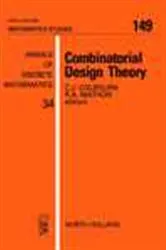 Book cover of Combinatorial Design Theory by C.J. Colbourn