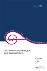 Book cover of Combinatorial Designs and Applications by Unknown