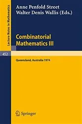 Book cover of Combinatorial Mathematics III by A.P. Street