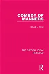 Book cover of Comedy of Manners by David L. Hirst