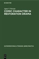 Book cover of Comic character in Restoration drama by Unknown