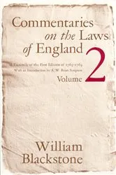 Book cover of Commentaries on the Laws of England, Volume 2 by Unknown