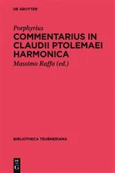 Book cover of Commentarius in Claudii Ptolemaei Harmonica by Porphyrius