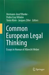 Book cover of Common European Legal Thinking by Hermann-Josef Blanke