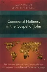 Book cover of Communal Holiness in the Gospel of John by Musa Victor Mdabuleni Kunene