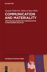 Book cover of Communication and Materiality by Susanne Enderwitz