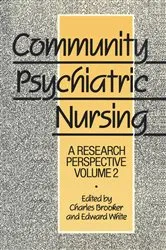 Book cover of Community Psychiatric Nursing by Charles Brooker and Edward White