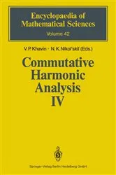 Book cover of Commutative Harmonic Analysis IV by V.P. Khavin