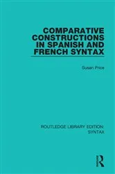 Book cover of Comparative Constructions in Spanish and French Syntax by Susan Price