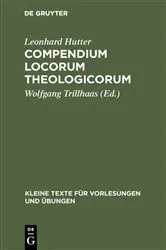 Book cover of Compendium Locorum Theologicorum by Leonhard Hutter