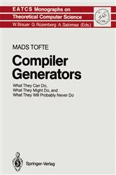 Book cover of Compiler Generators by Mads Tofte