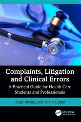 Book cover of Complaints, Litigation and Clinical Errors by Amar Alwitry