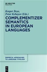 Book cover of Complementizer Semantics in European Languages by Unknown