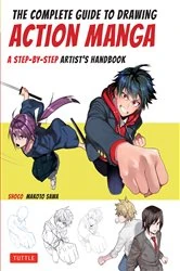 Book cover of Complete Guide to Drawing Action Manga by shoco