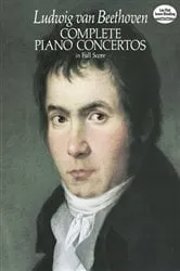 Book cover of Complete Piano Concertos in Full Score by Ludwig van Beethoven