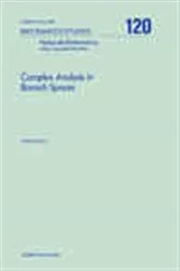 Book cover of Complex Analysis in Banach Spaces by Unknown