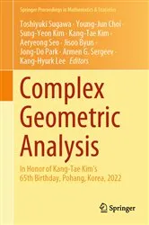 Book cover of Complex Geometric Analysis by Unknown