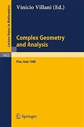 Book cover of Complex Geometry and Analysis by Vinicio Villani