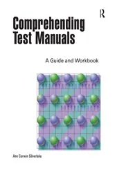 Book cover of Comprehending Test Manuals by Ann Silverlake
