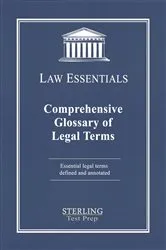 Book cover of Comprehensive Glossary of Legal Terms, Law Essentials by Unknown