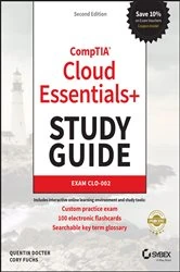 Book cover of CompTIA Cloud Essentials+ Study Guide (2nd ed.) by Quentin Docter