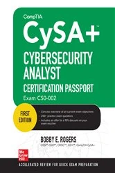 Book cover of CompTIA CySA+ Cybersecurity Analyst Certification Passport (Exam CS0-002) by Bobby E. Rogers
