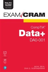 Book cover of CompTIA Data+ DA0-001 Exam Cram by Akhil Behl