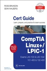 Book cover of CompTIA Linux+ / LPIC-1 Pearson uCertify Course Student Access Card by Ross Brunson