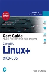 Book cover of CompTIA Linux+ XK0-005 uCertify Labs Access Code Card by Ross Brunson