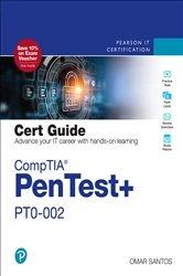 Book cover of CompTIA PenTest+ PT0-002 Cert Guide (2nd ed.) by Omar Santos
