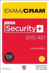 Book cover of CompTIA Security+ SY0-401 Exam Cram (4th ed.) by Diane Barrett