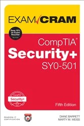 Book cover of CompTIA Security+ SY0-501 Exam Cram (5th ed.) by Diane Barrett
