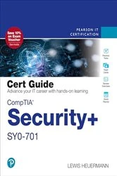 Book cover of CompTIA Security+ SY0-701 Cert Guide by Lewis Heuermann