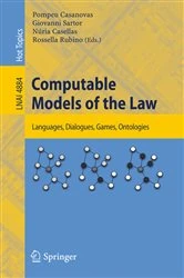 Book cover of Computable Models of the Law by Giovanni Sartor