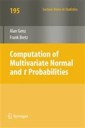 Book cover of Computation of Multivariate Normal and t Probabilities by Alan Genz