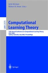 Book cover of Computational Learning Theory by Jyrki Kivinen