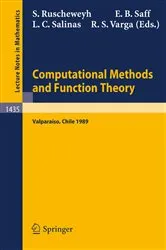 Book cover of Computational Methods and Function Theory by Stephan Ruscheweyh