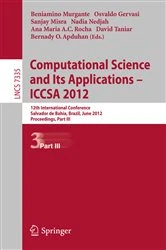 Book cover of Computational Science and Its Applications -- ICCSA 2012 by Beniamino Murgante