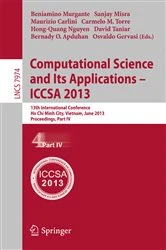 Book cover of Computational Science and Its Applications -- ICCSA 2013 by Beniamino Murgante