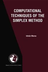 Book cover of Computational Techniques of the Simplex Method by Unknown